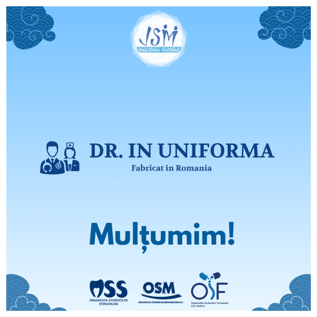 Doctor în Uniformă, Sponsor al Junior Summer Medschool 2024
